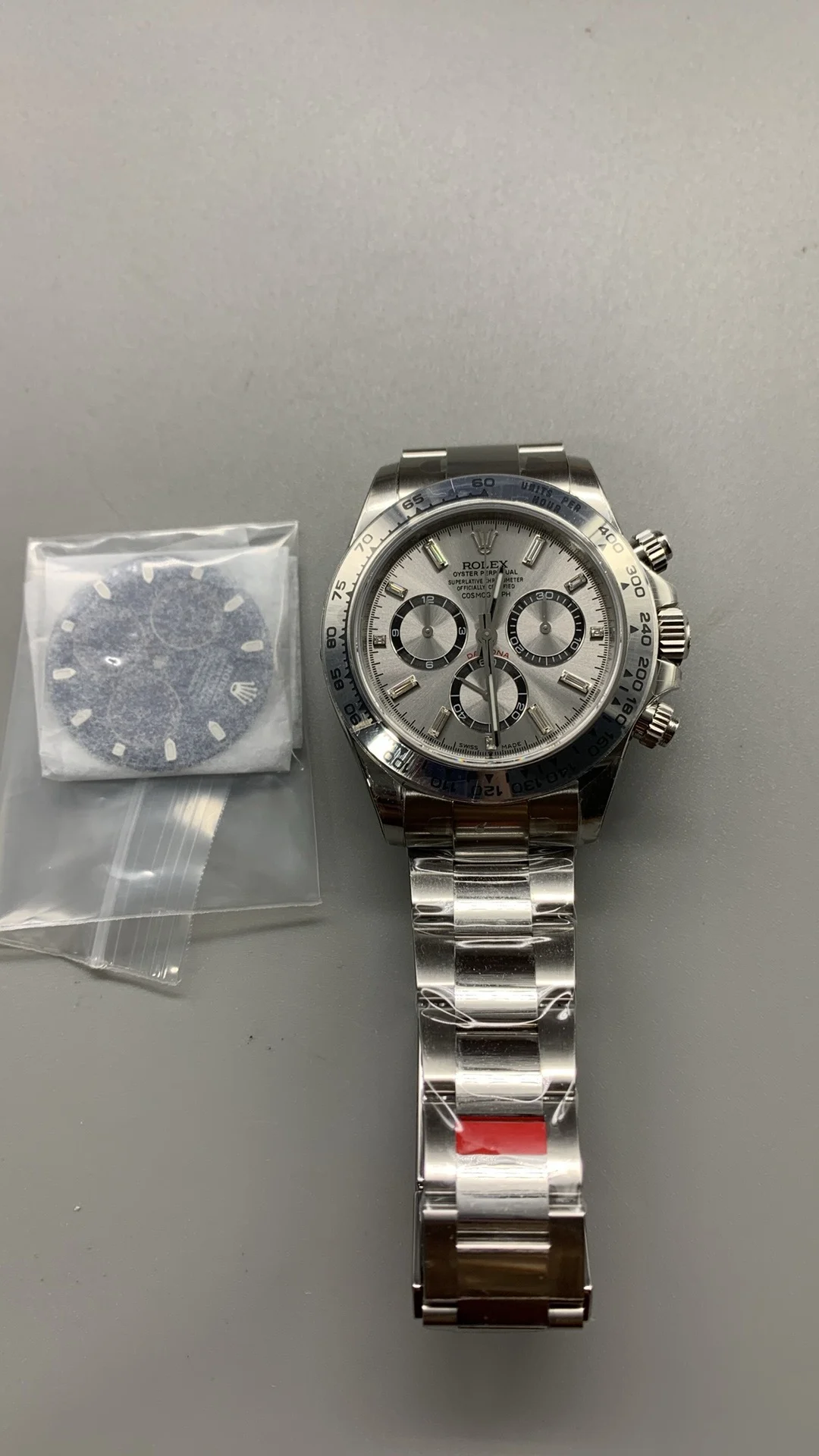 Rolex Daytona Platinum Blue Dial Diamond-Set
