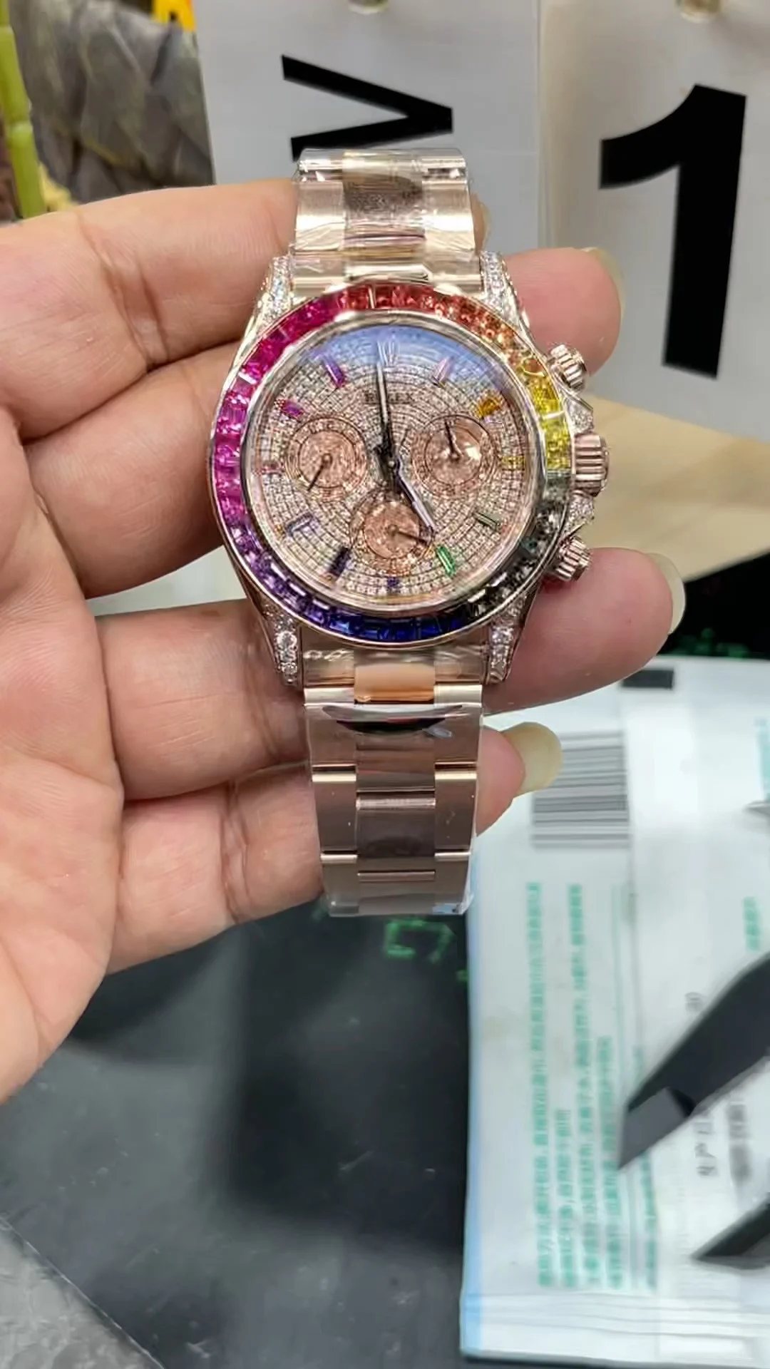Rolex Daytona Rainbow Diamond-Set 40mm