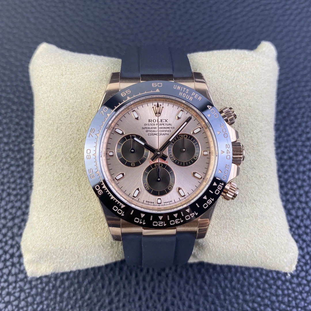 Rolex Daytona Rose Gold — photographed off the sweep