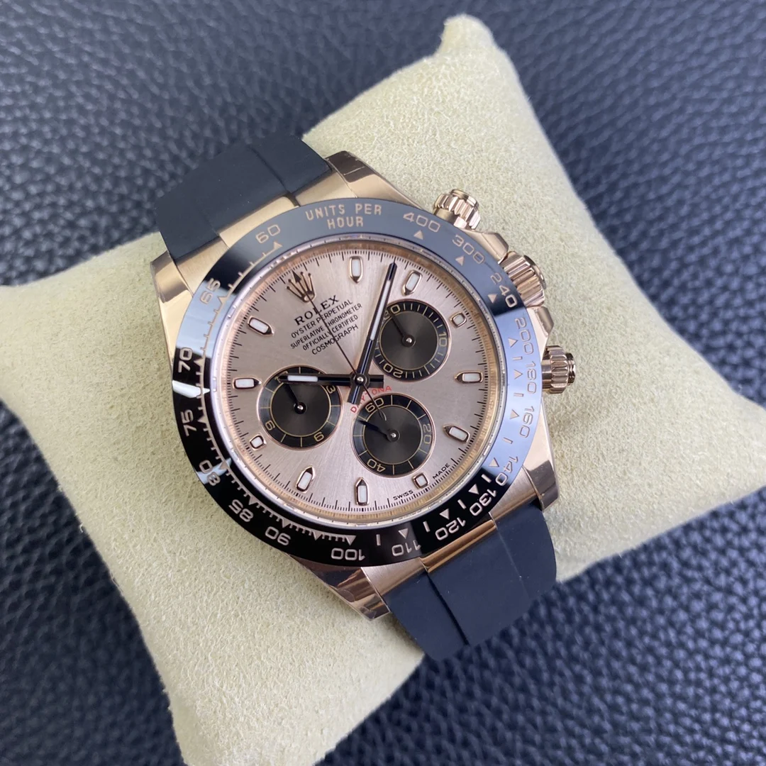 Rolex Daytona Rose Gold — photographed off the sweep