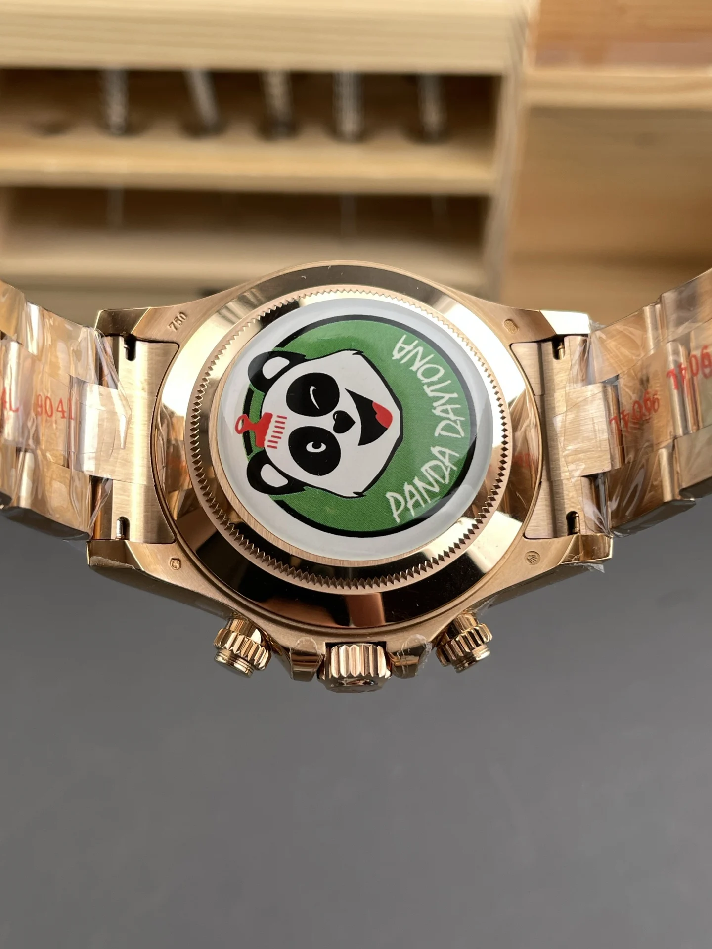 Rolex Daytona Rose Gold 40mm — photographed off the sweep