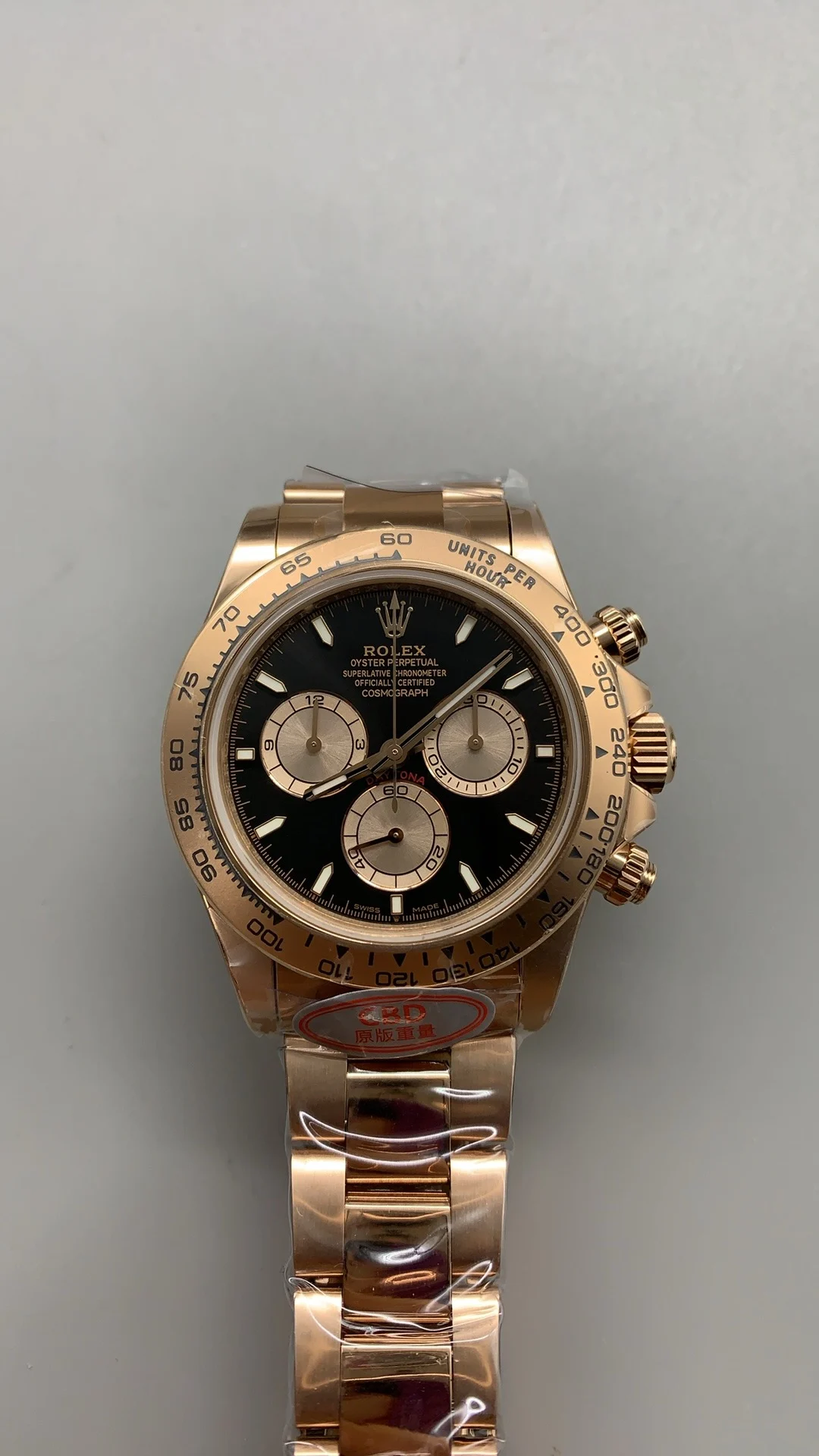 Rolex Daytona Rose Gold Black Dial