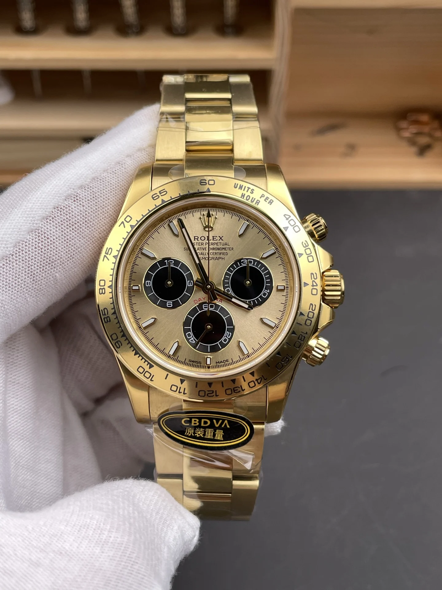 Rolex Daytona Shawn Yue 40mm — photographed off the sweep