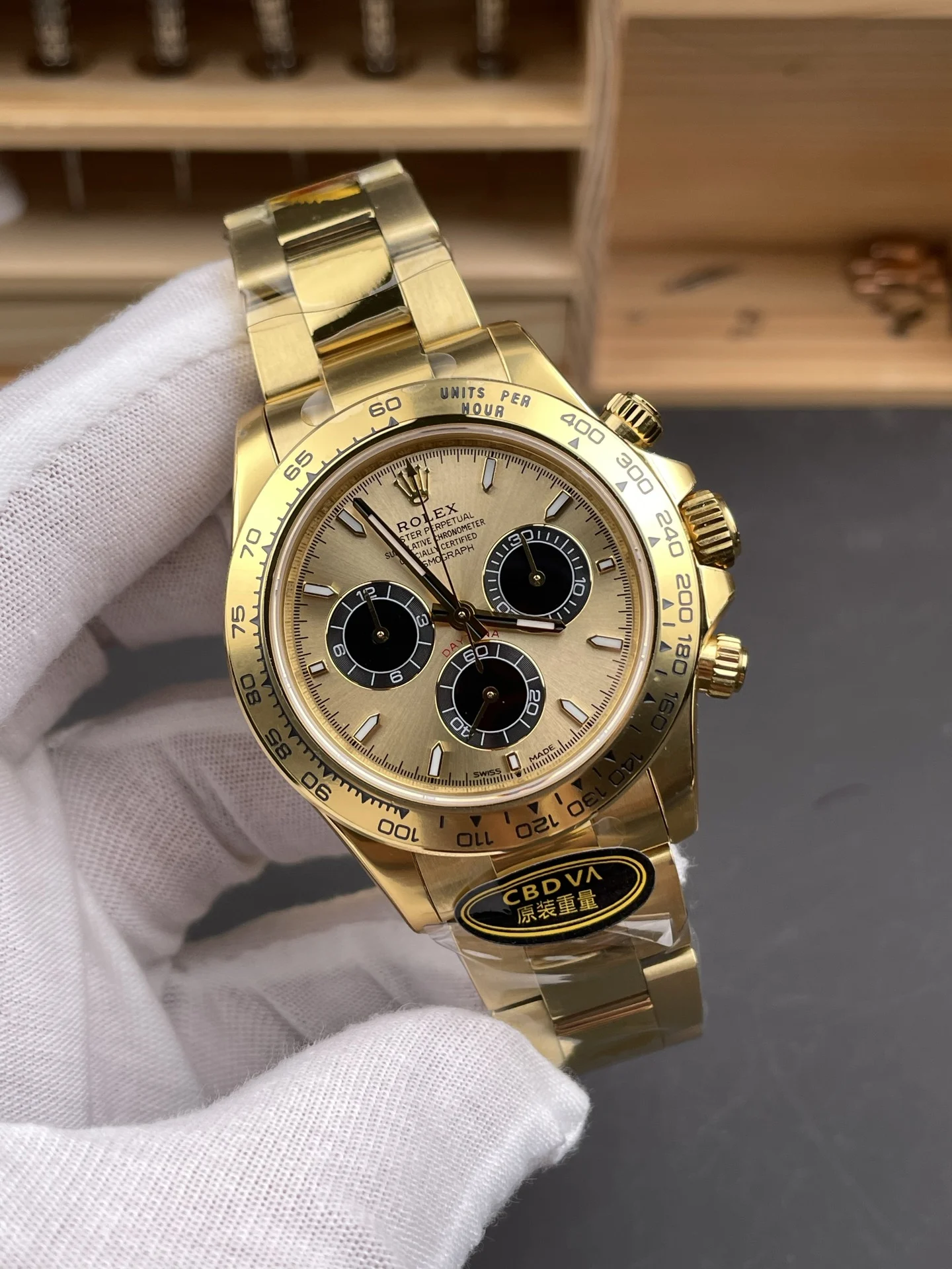 Rolex Daytona Shawn Yue 40mm — photographed off the sweep