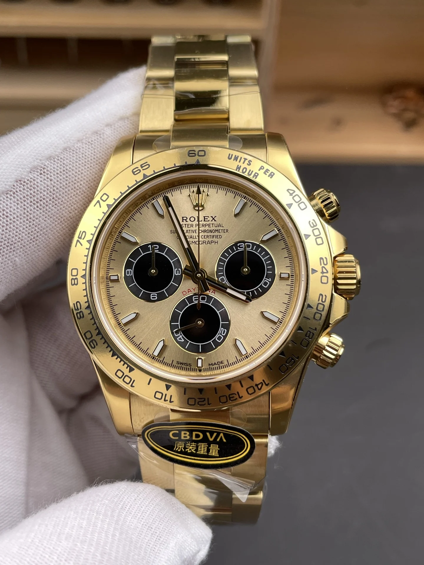 Rolex Daytona Shawn Yue 40mm — photographed off the sweep