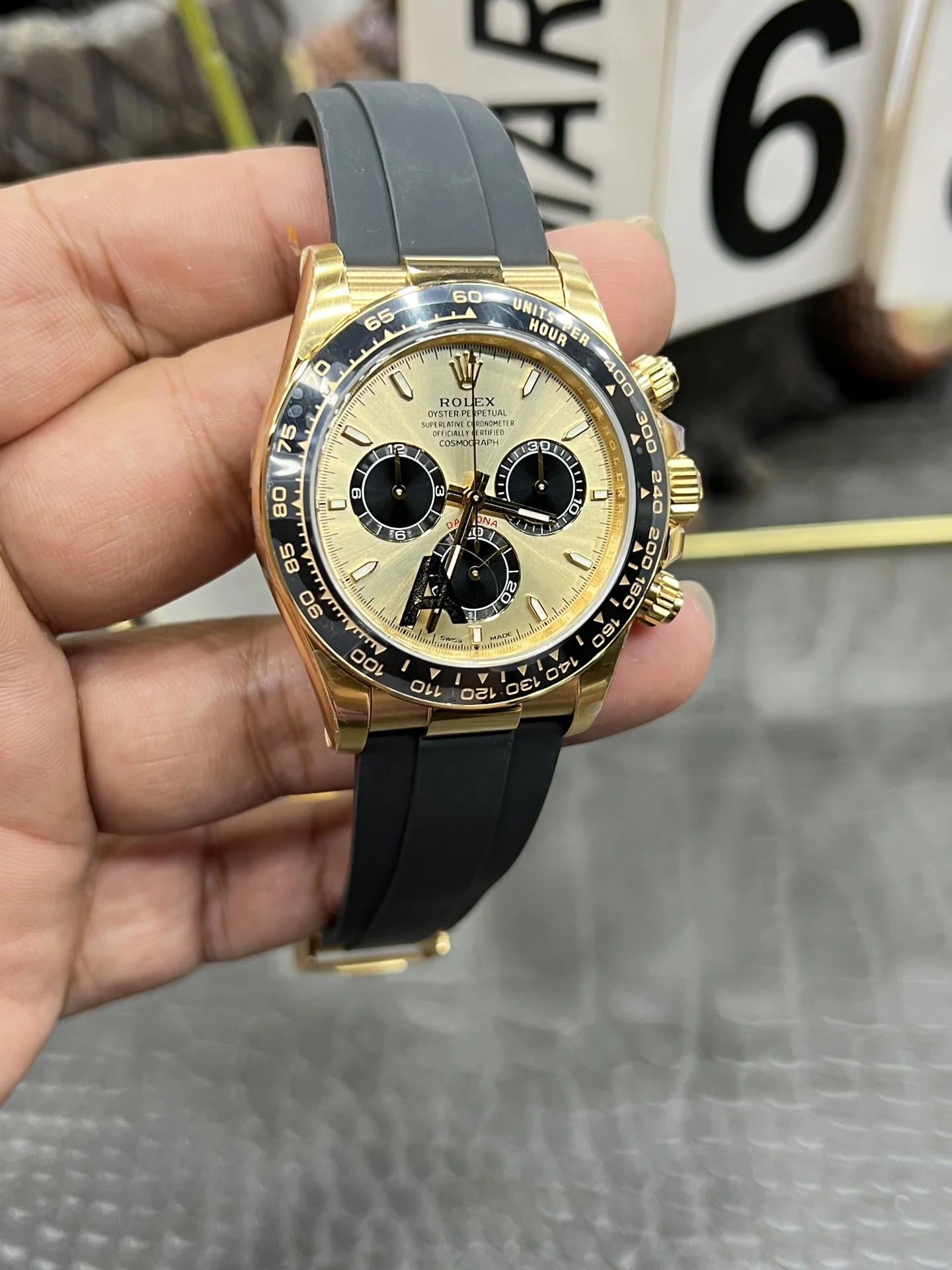 Rolex Daytona Shawn Yue 40mm — photographed off the sweep