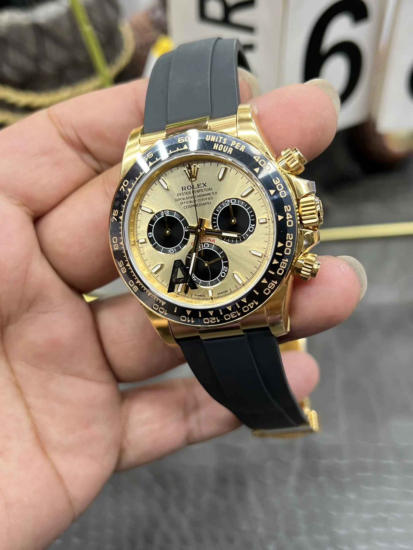 Rolex Daytona Shawn Yue 40mm — photographed off the sweep