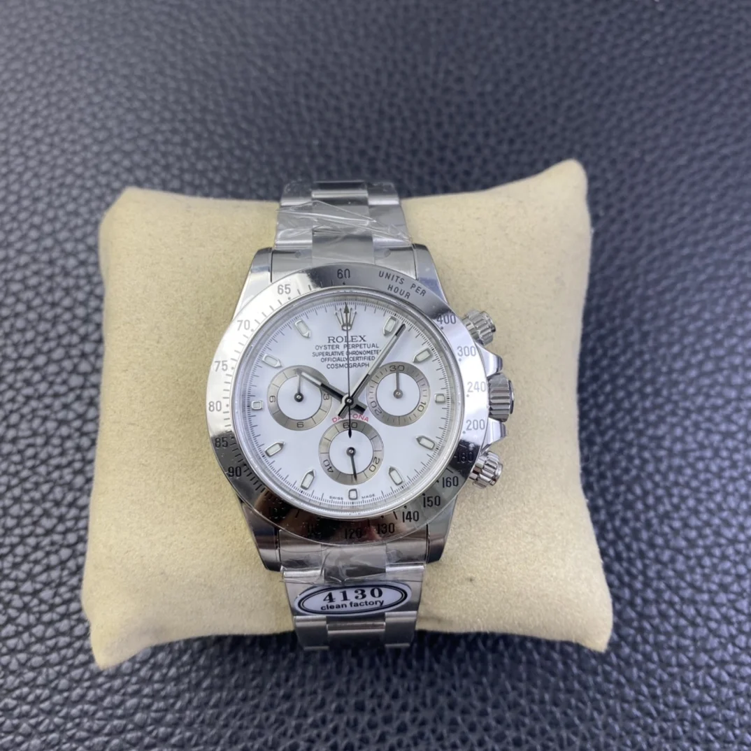 Rolex Daytona Steel Black Dial — photographed off the sweep