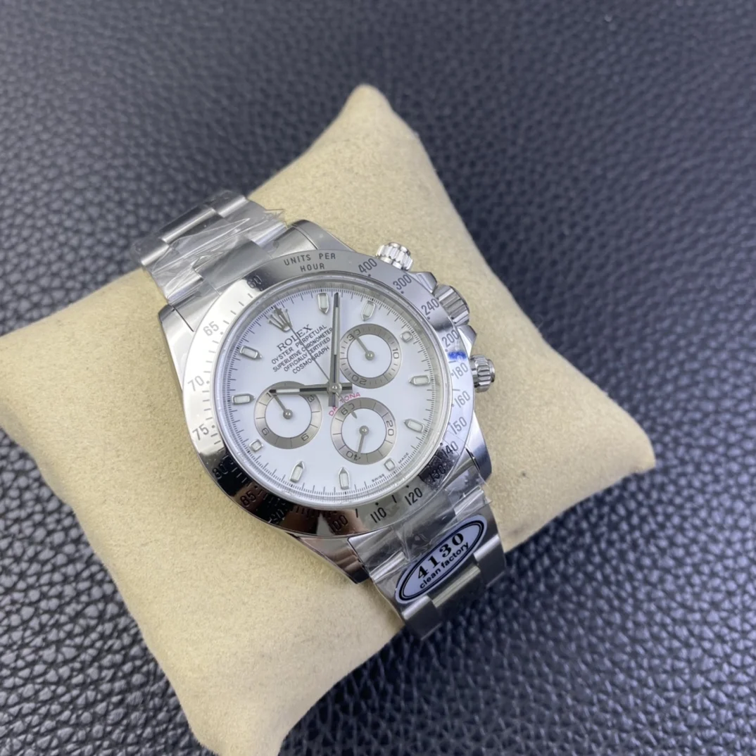 Rolex Daytona Steel Black Dial — photographed off the sweep
