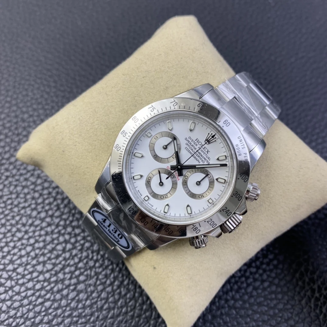 Rolex Daytona Steel Black Dial — photographed off the sweep