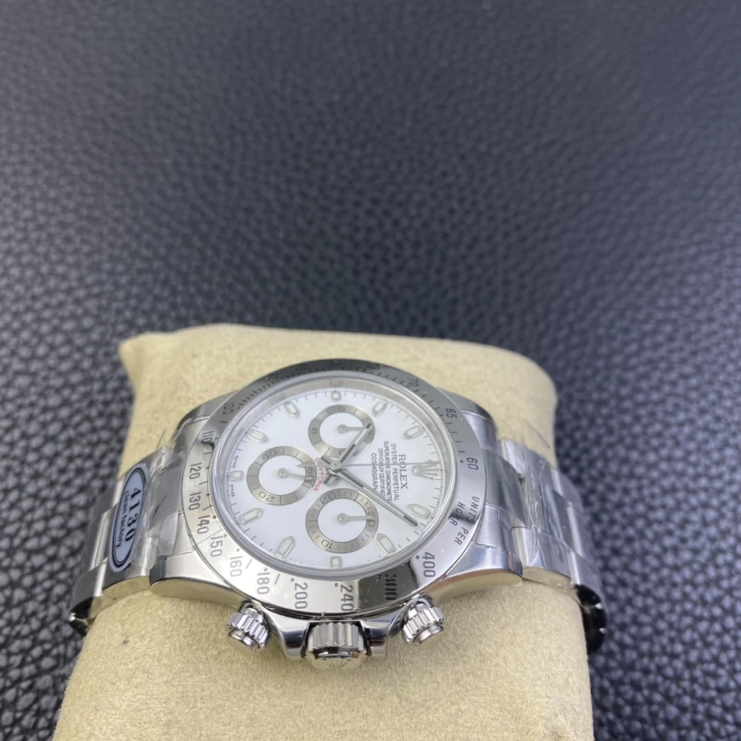 Rolex Daytona Steel Black Dial — photographed off the sweep