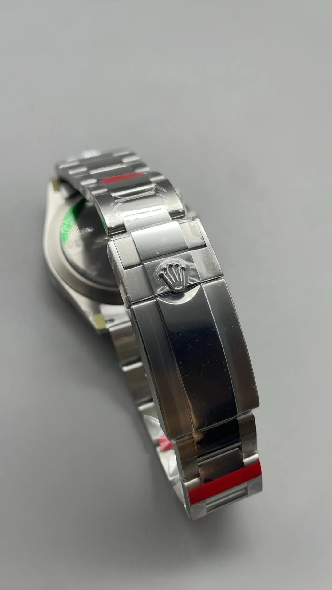 Rolex Daytona Steel Black Dial — photographed off the sweep