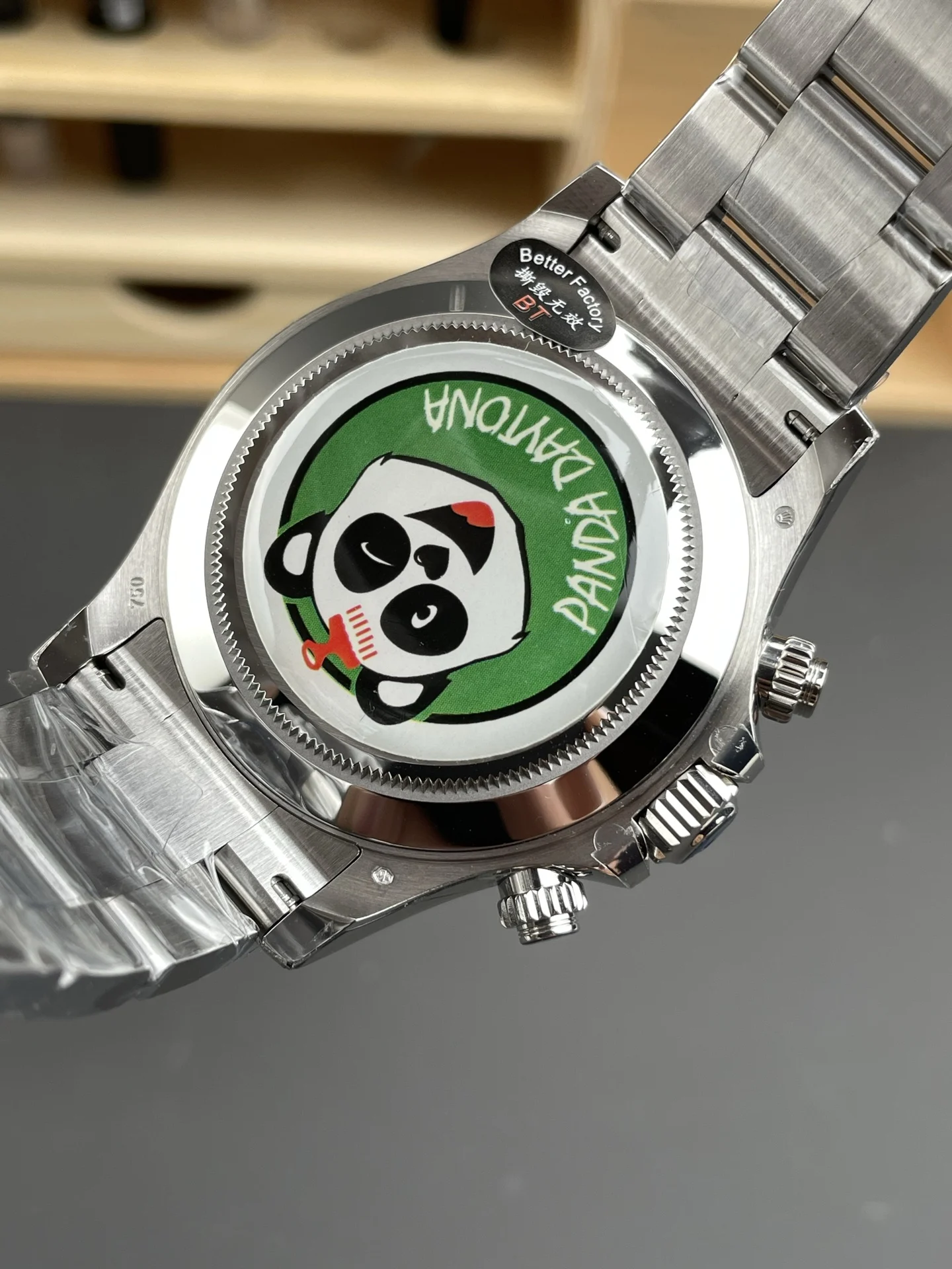 Rolex Daytona Steel Blue Dial 40mm — photographed off the sweep