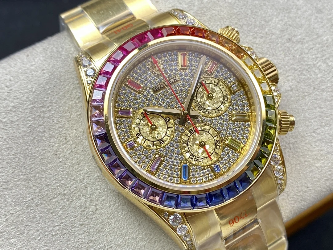 Rolex Daytona Steel Diamond-Set — photographed off the sweep