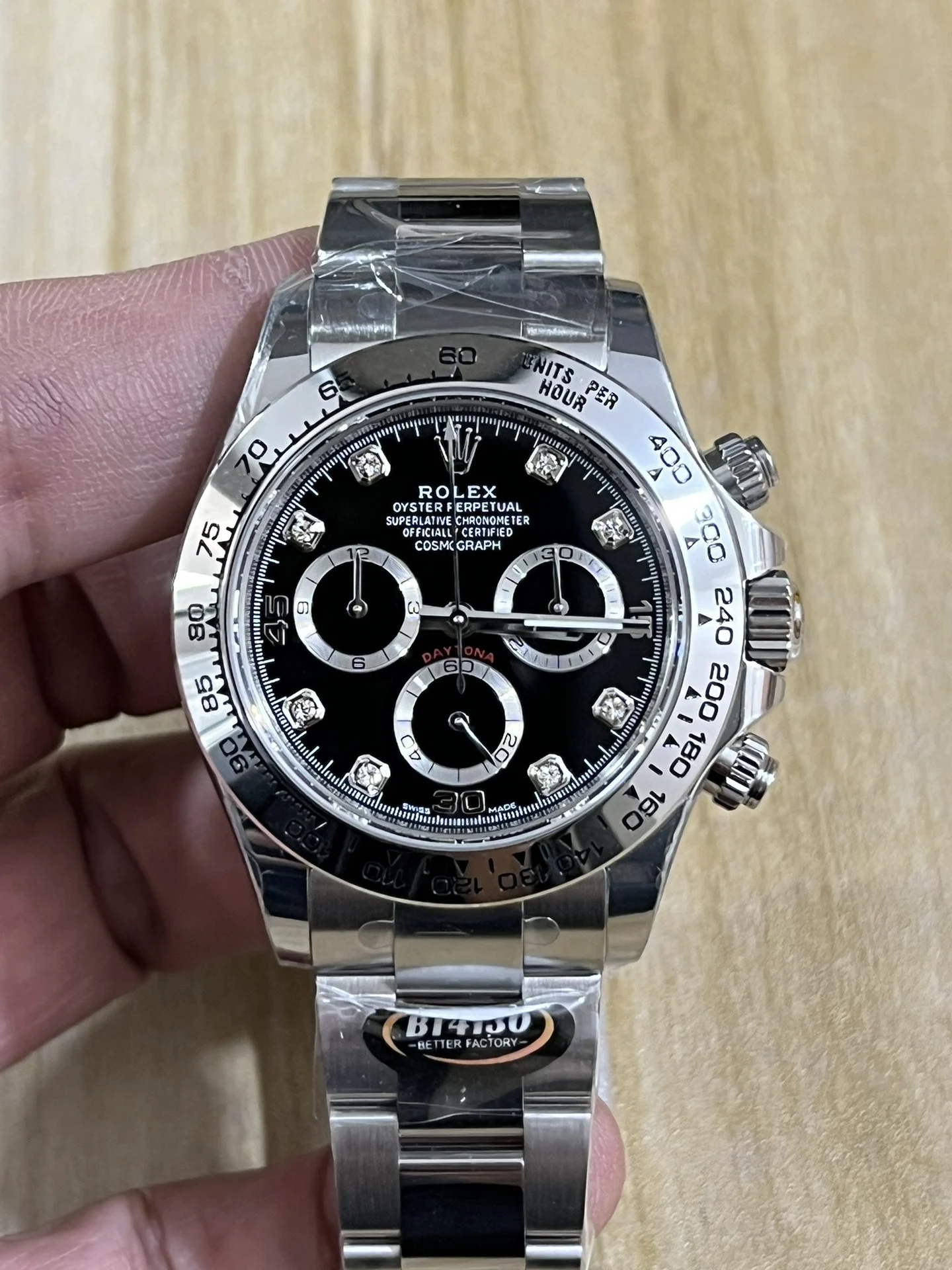 Rolex Daytona Steel Diamond-Set