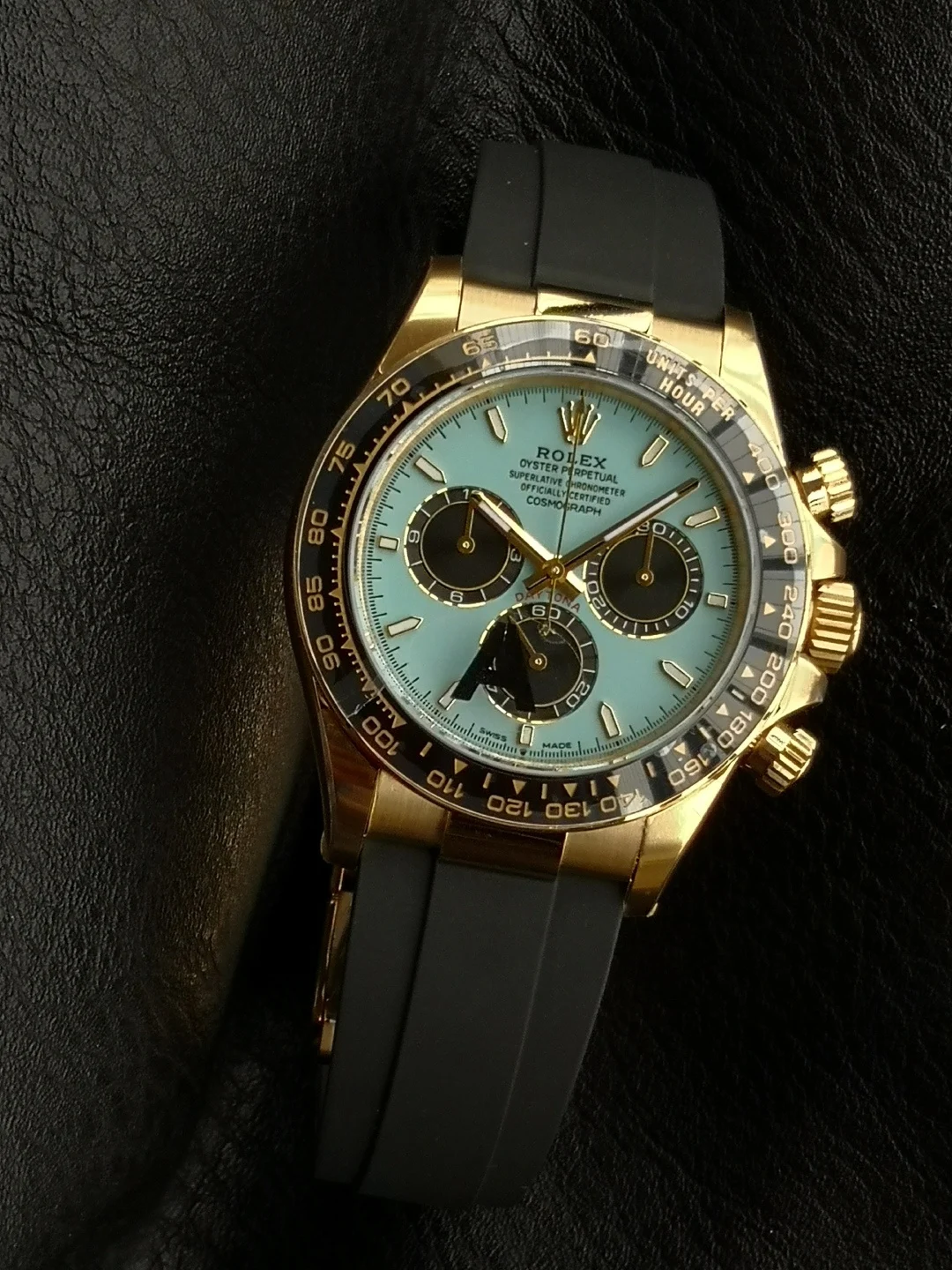 Rolex Daytona Tiffany 126518LN — photographed off the sweep