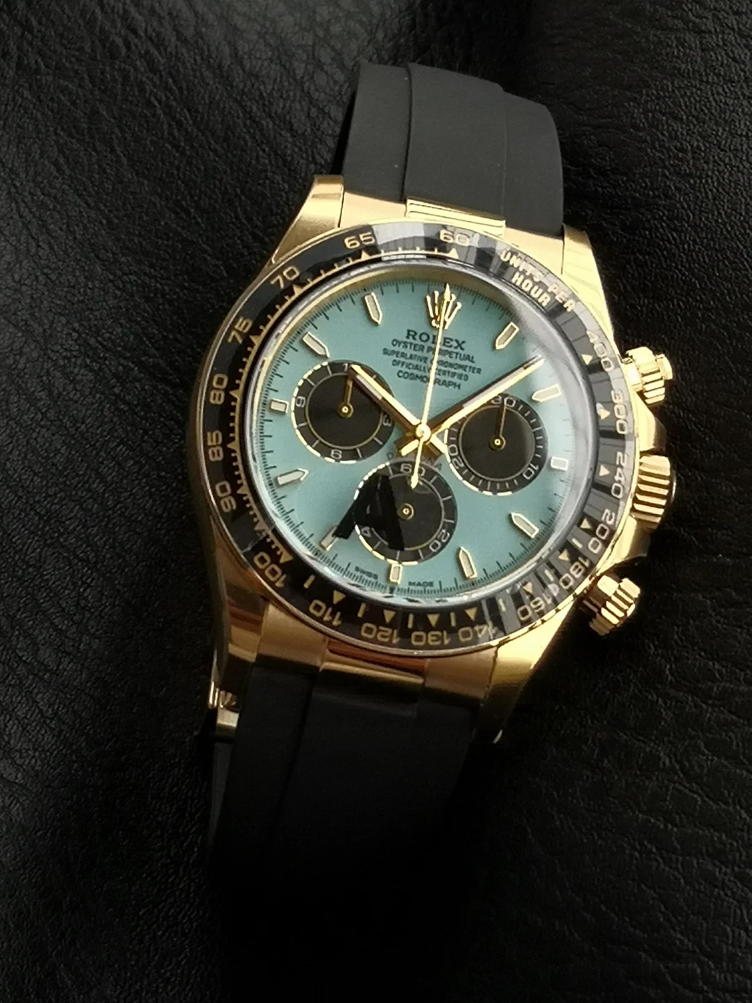 Rolex Daytona Tiffany 126518LN — photographed off the sweep