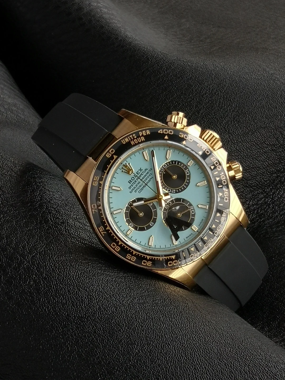 Rolex Daytona Tiffany 126518LN — photographed off the sweep
