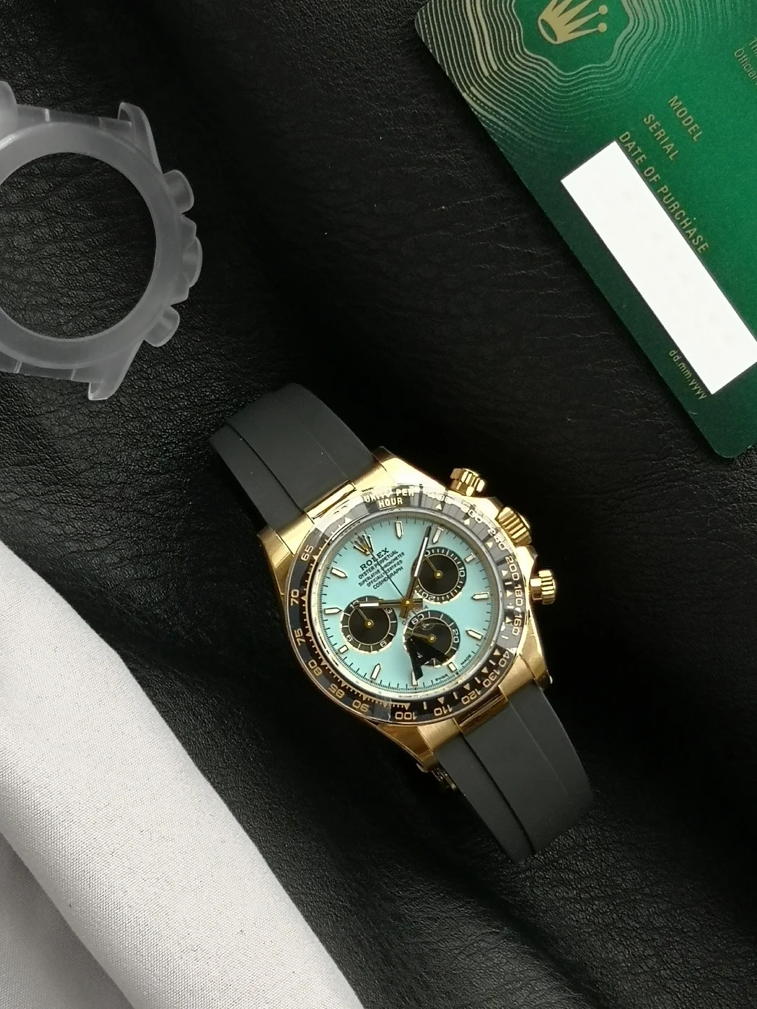 Rolex Daytona Tiffany 126518LN — photographed off the sweep
