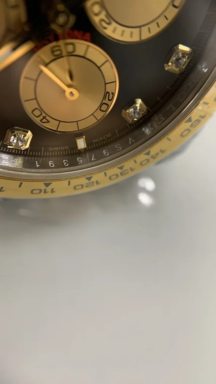 Rolex Daytona Two-Tone Black Dial Diamond-Set