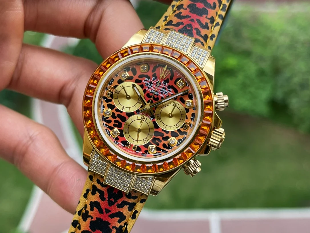 Rolex Daytona Yellow Dial — photographed off the sweep