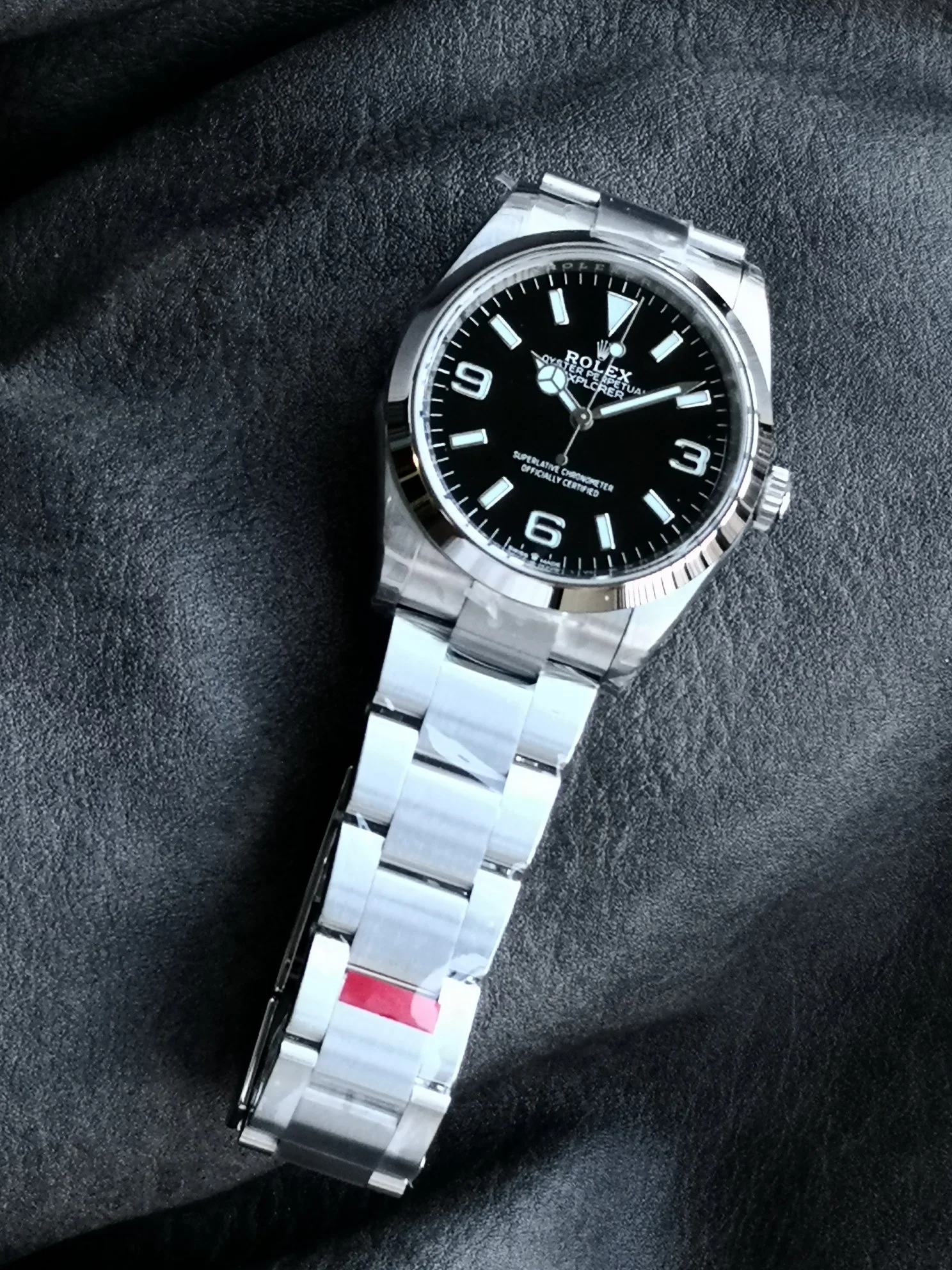 Rolex Explorer 124273 — photographed off the sweep