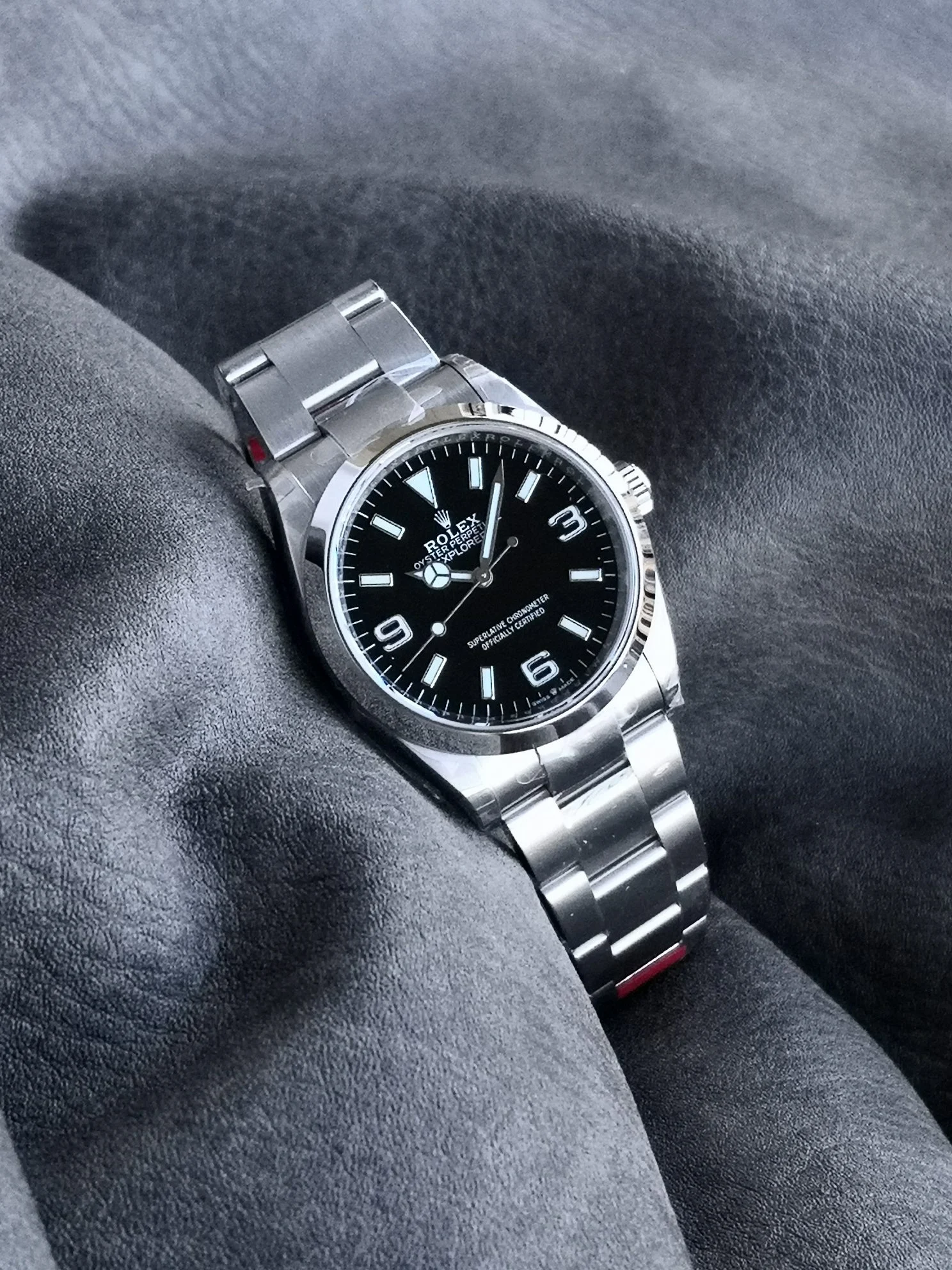 Rolex Explorer 124273 — photographed off the sweep