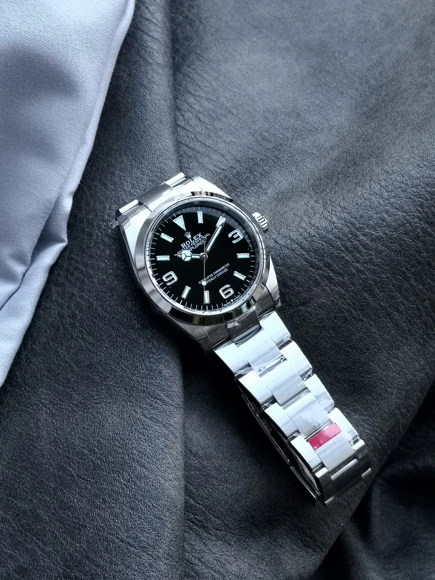 Rolex Explorer 124273 — photographed off the sweep