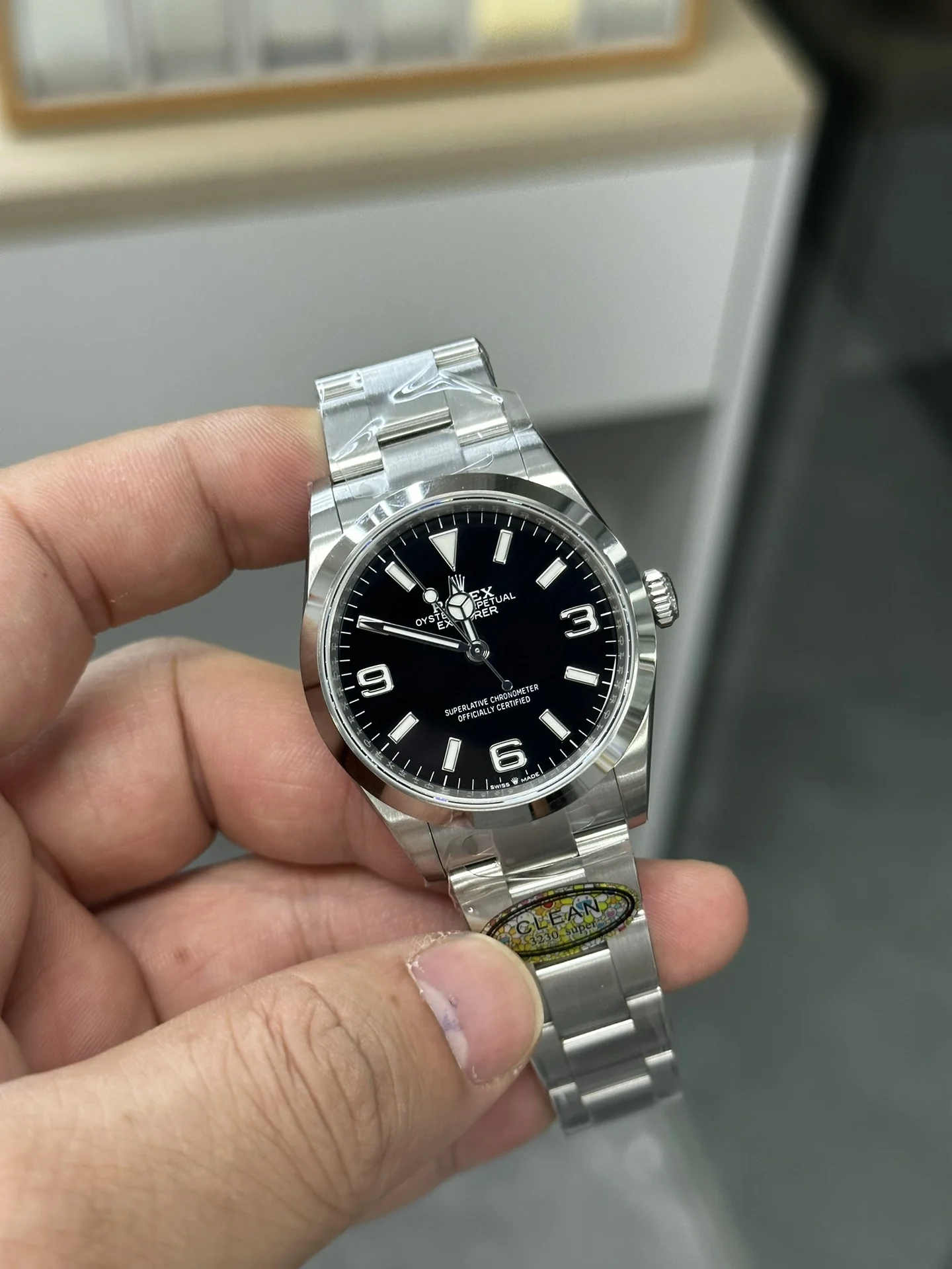 Rolex Explorer — photographed off the sweep