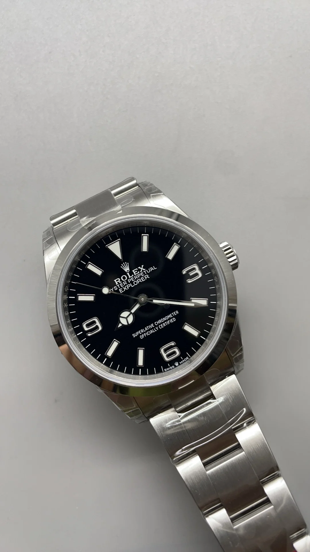 Rolex Explorer 36mm — photographed off the sweep