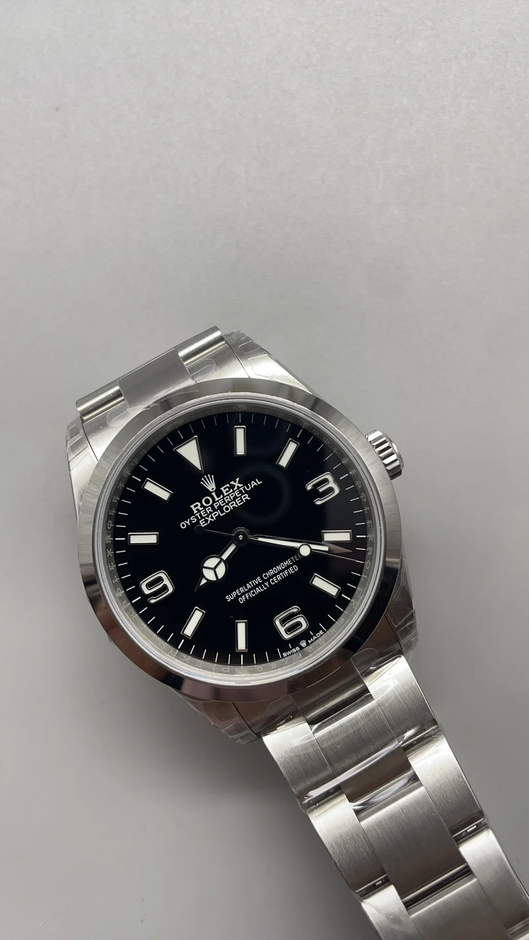 Rolex Explorer 36mm — photographed off the sweep