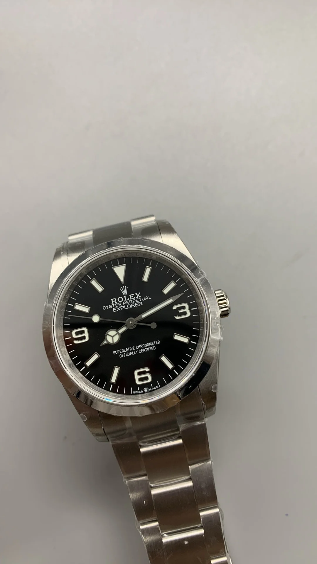 Rolex Explorer 36mm — photographed off the sweep