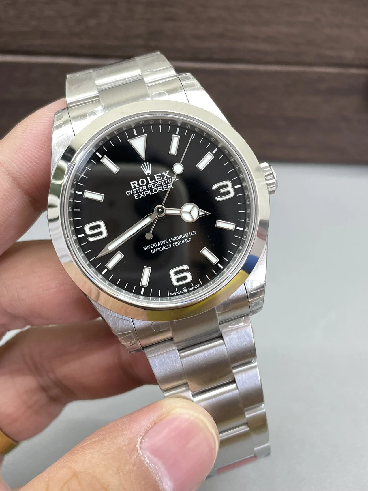 Rolex Explorer 40mm — photographed off the sweep
