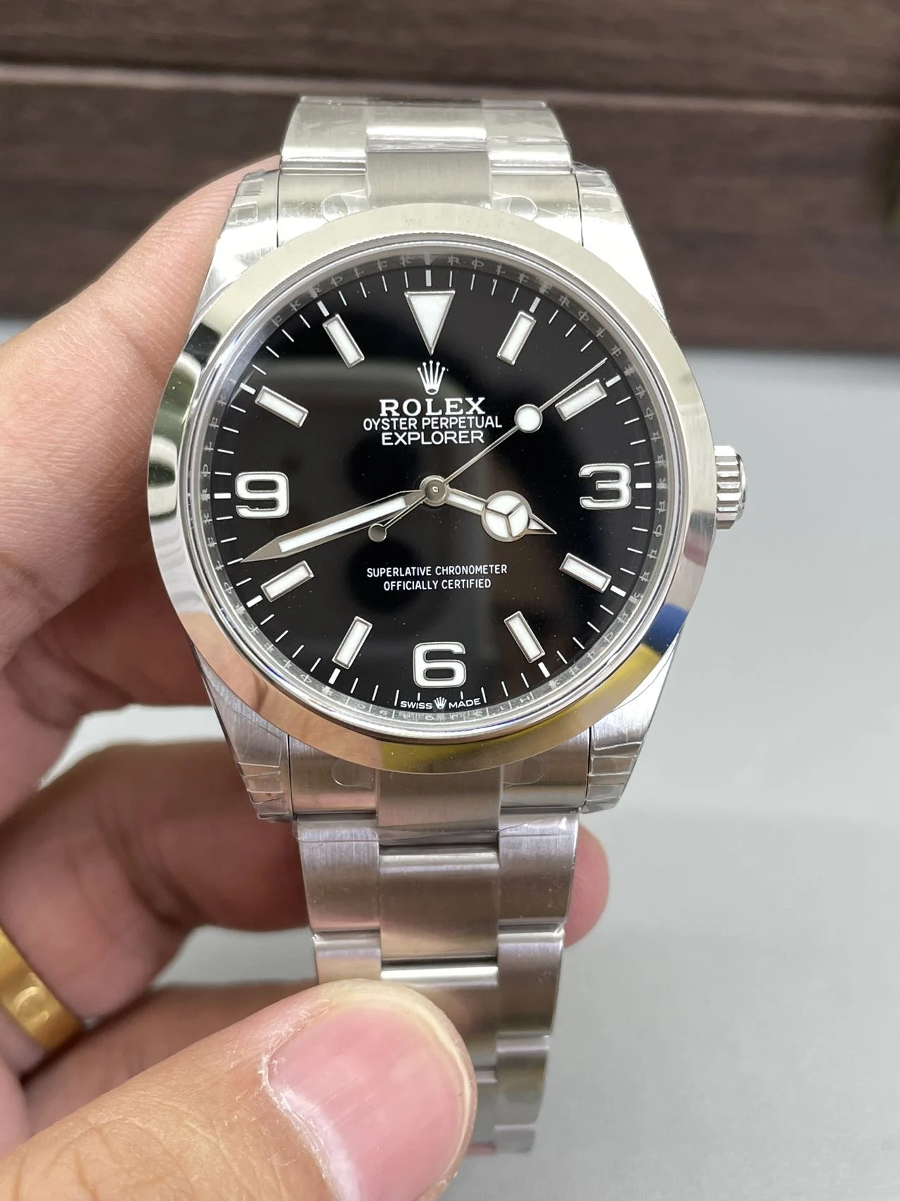 Rolex Explorer 40mm — photographed off the sweep