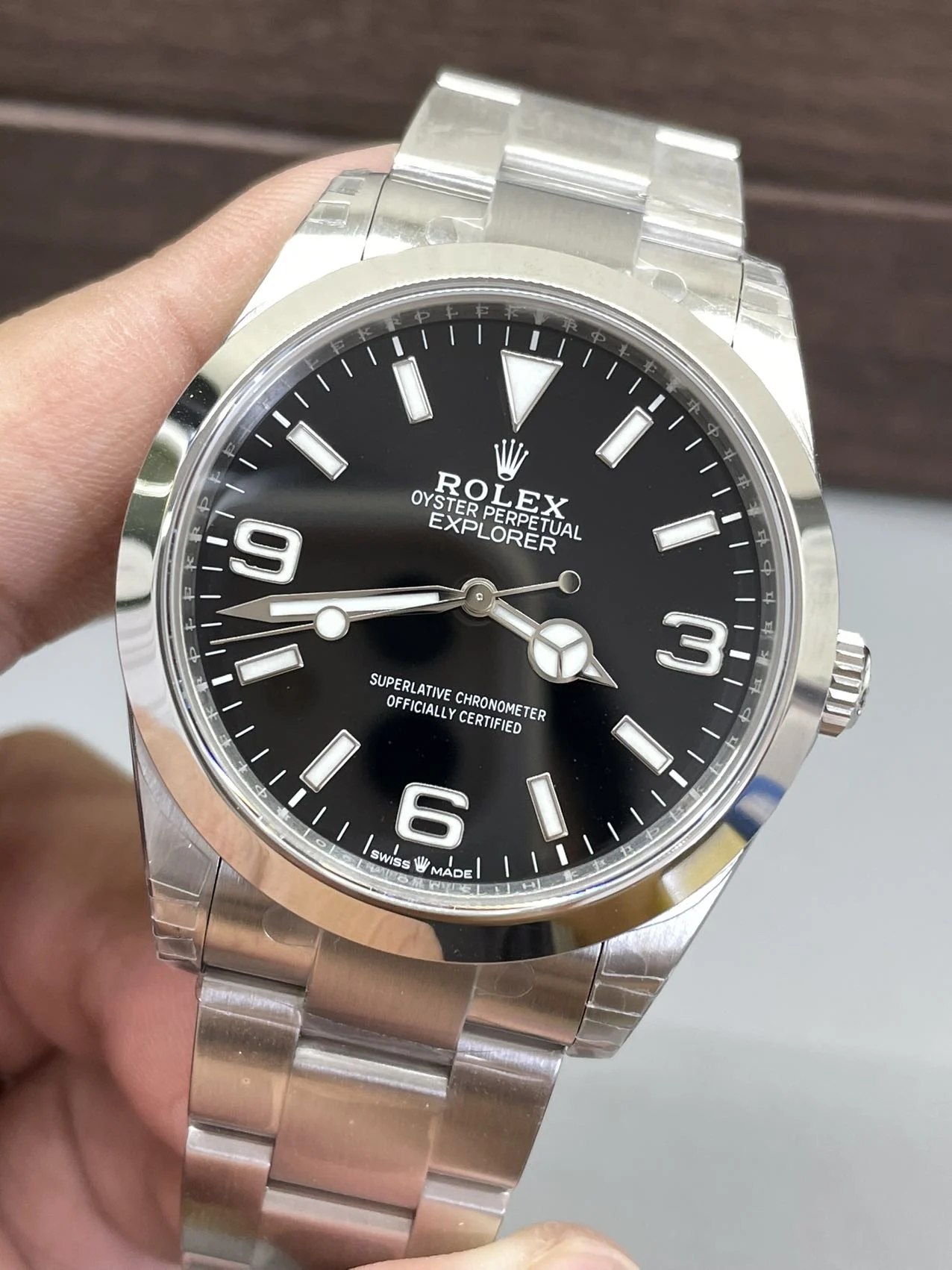 Rolex Explorer 40mm — photographed off the sweep