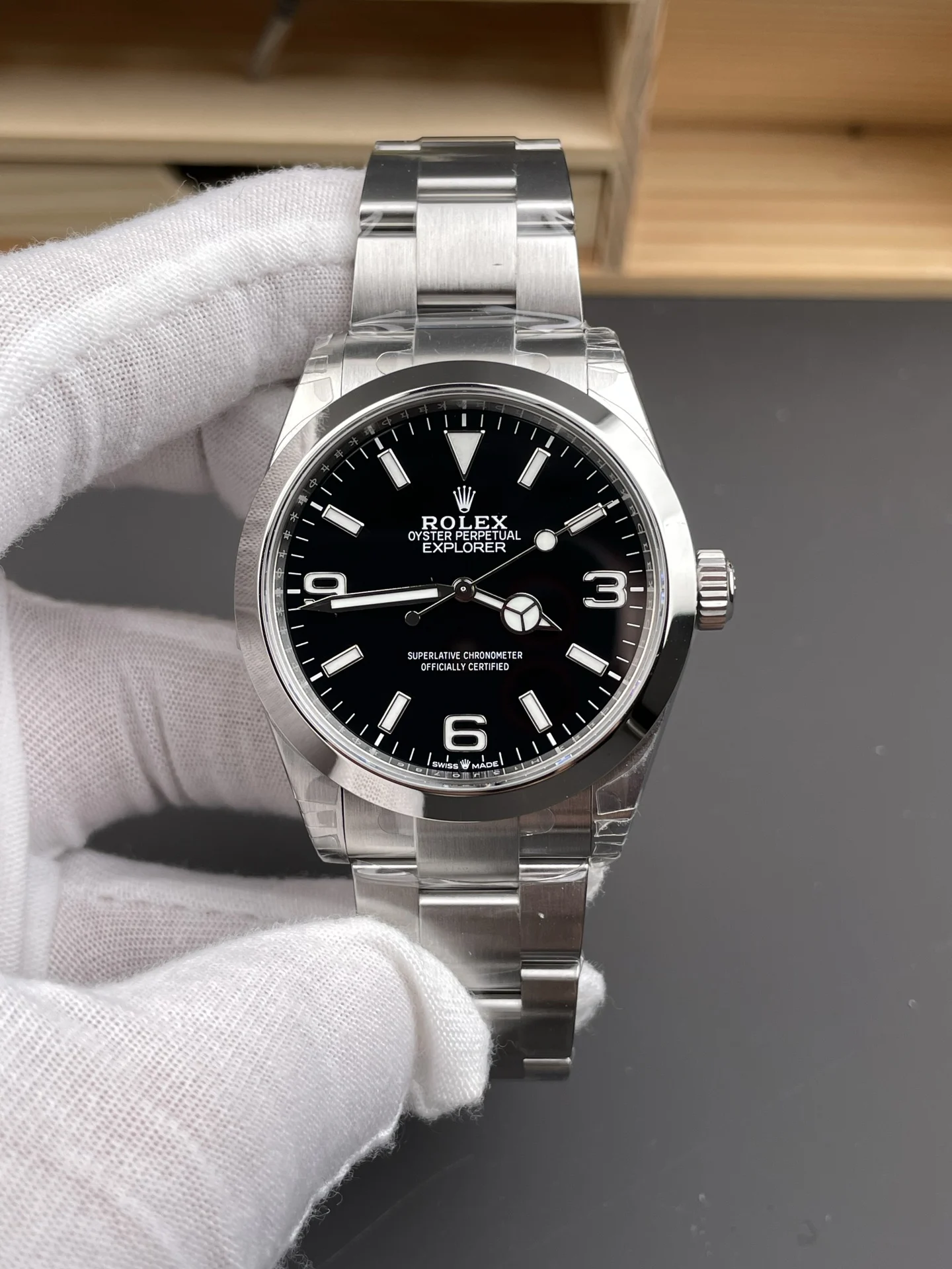 Rolex Explorer 40mm — photographed off the sweep
