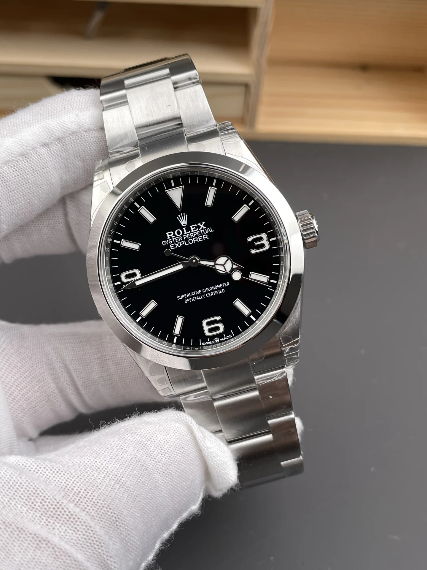 Rolex Explorer 40mm — photographed off the sweep