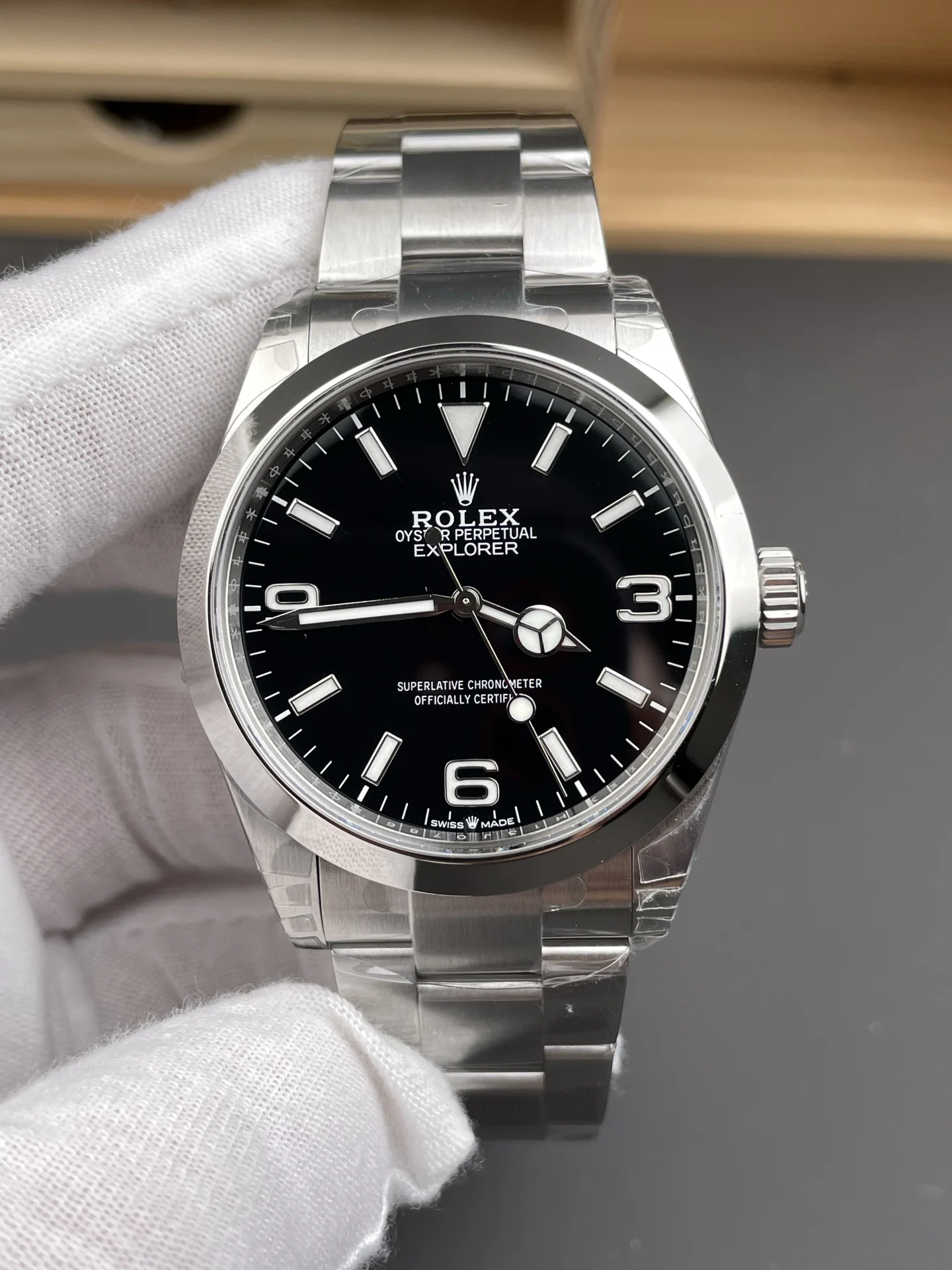 Rolex Explorer 40mm — photographed off the sweep