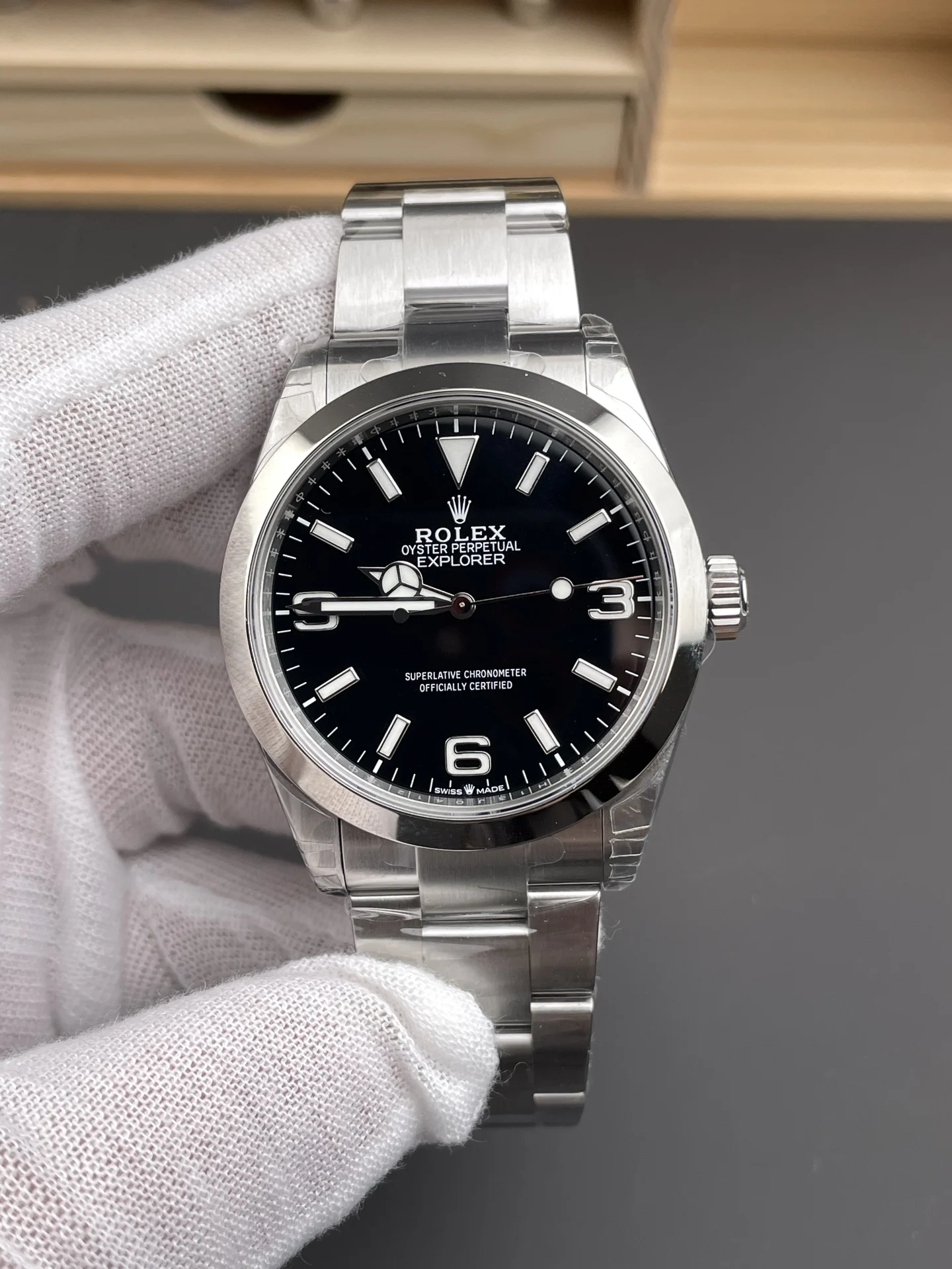 Rolex Explorer 40mm — photographed off the sweep