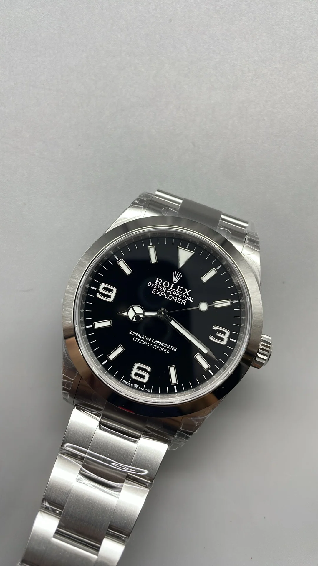 Rolex Explorer 40mm — photographed off the sweep