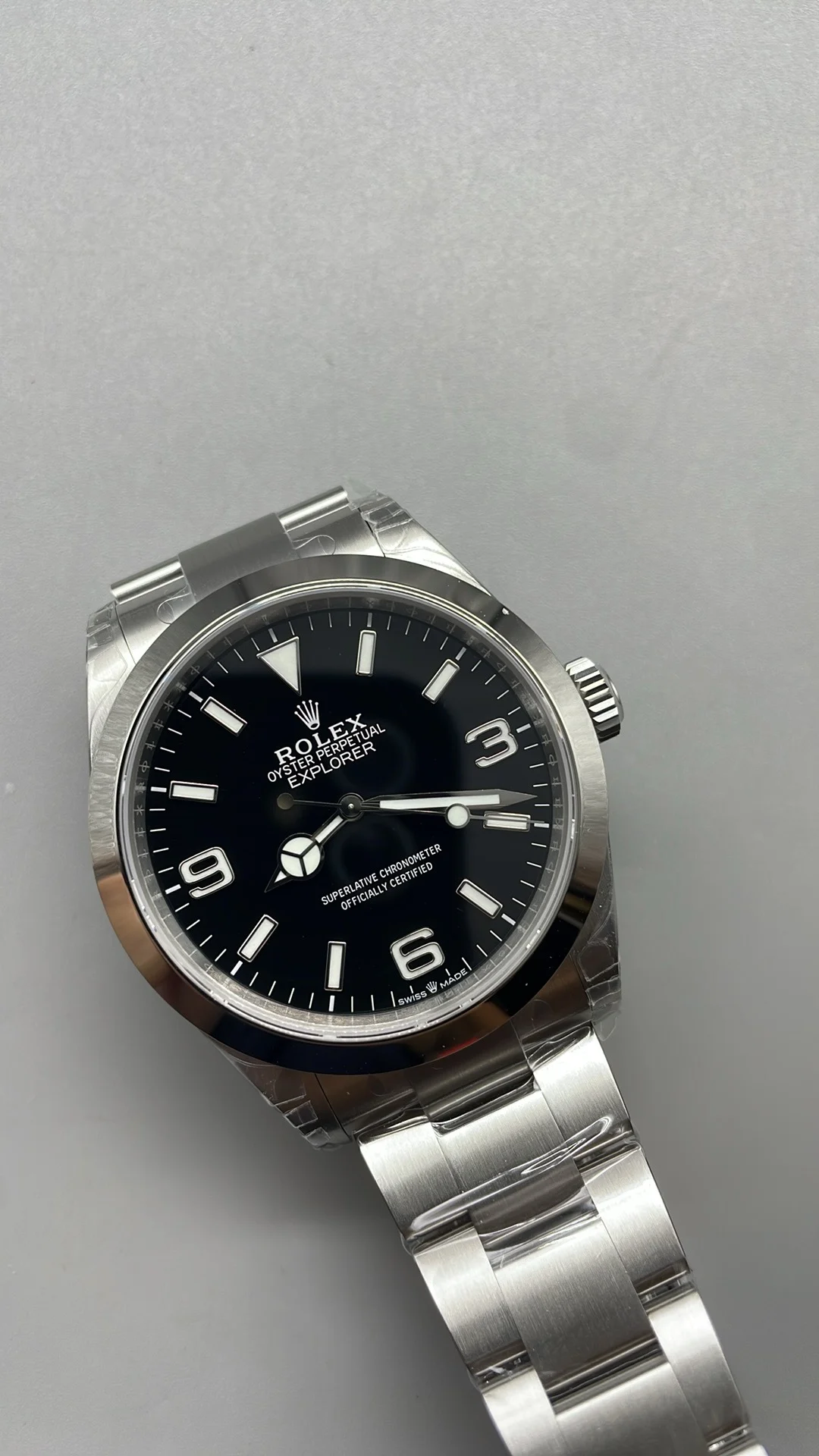 Rolex Explorer 40mm — photographed off the sweep