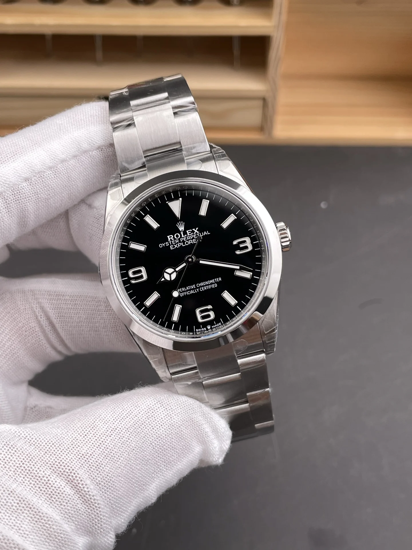 Rolex Explorer Black Dial — photographed off the sweep