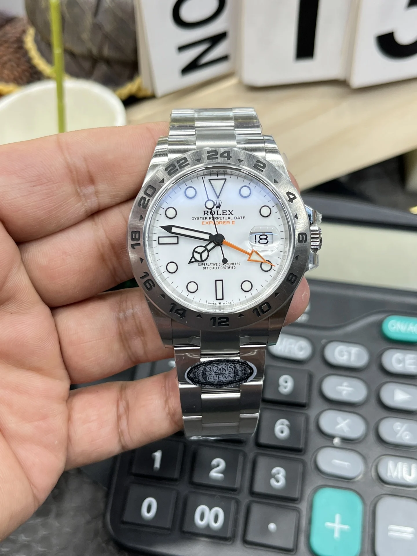 Rolex Explorer II 42mm — photographed off the sweep