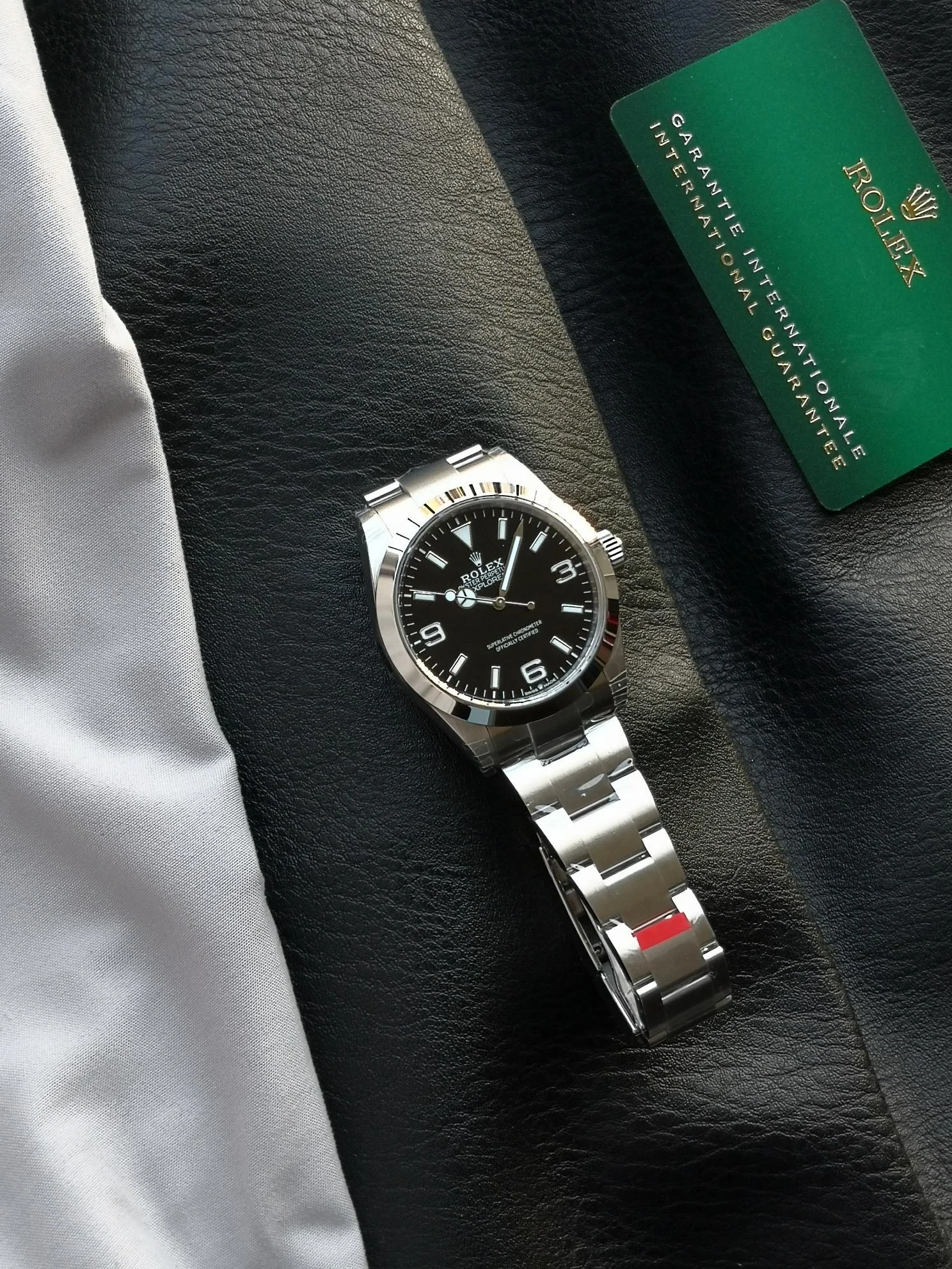 Rolex Explorer Steel — photographed off the sweep