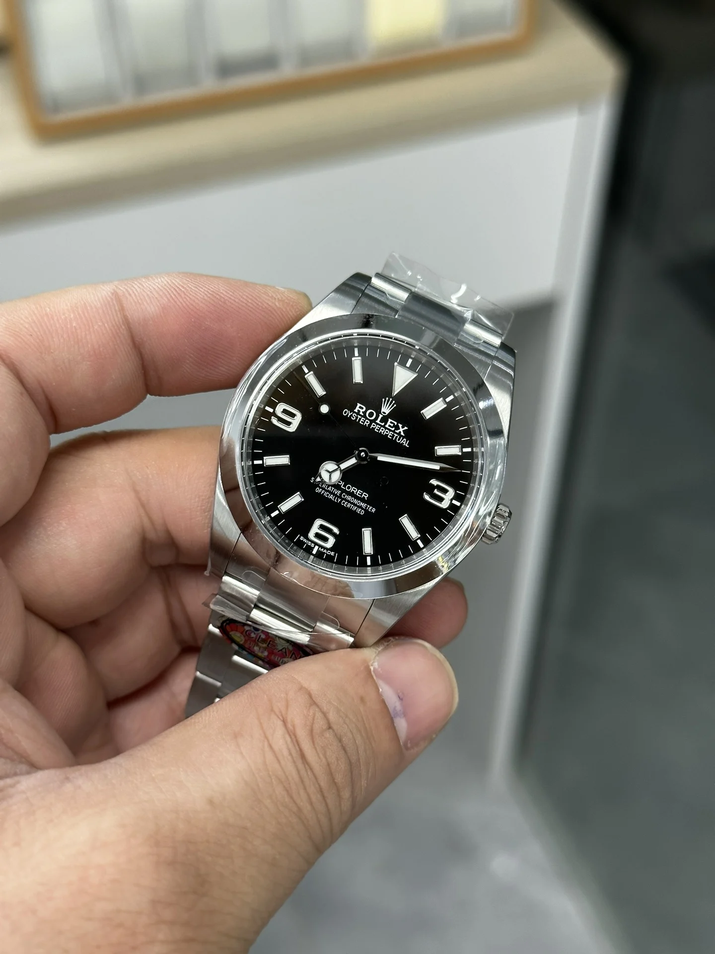 Rolex Explorer — photographed off the sweep
