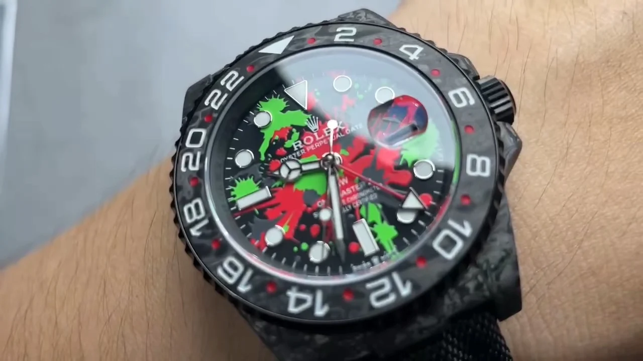 Rolex GMT-Master Carbon — photographed off the sweep