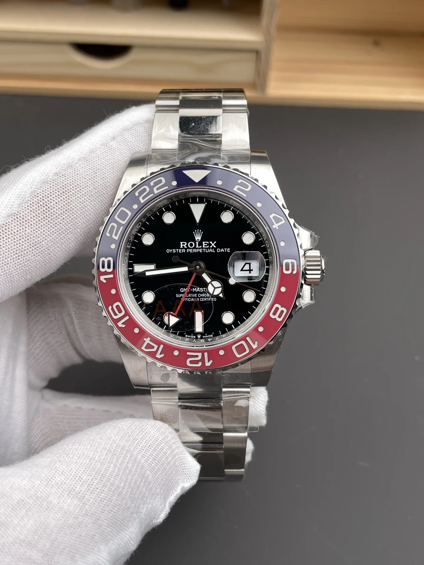 Rolex GMT-Master Coke 40mm — photographed off the sweep