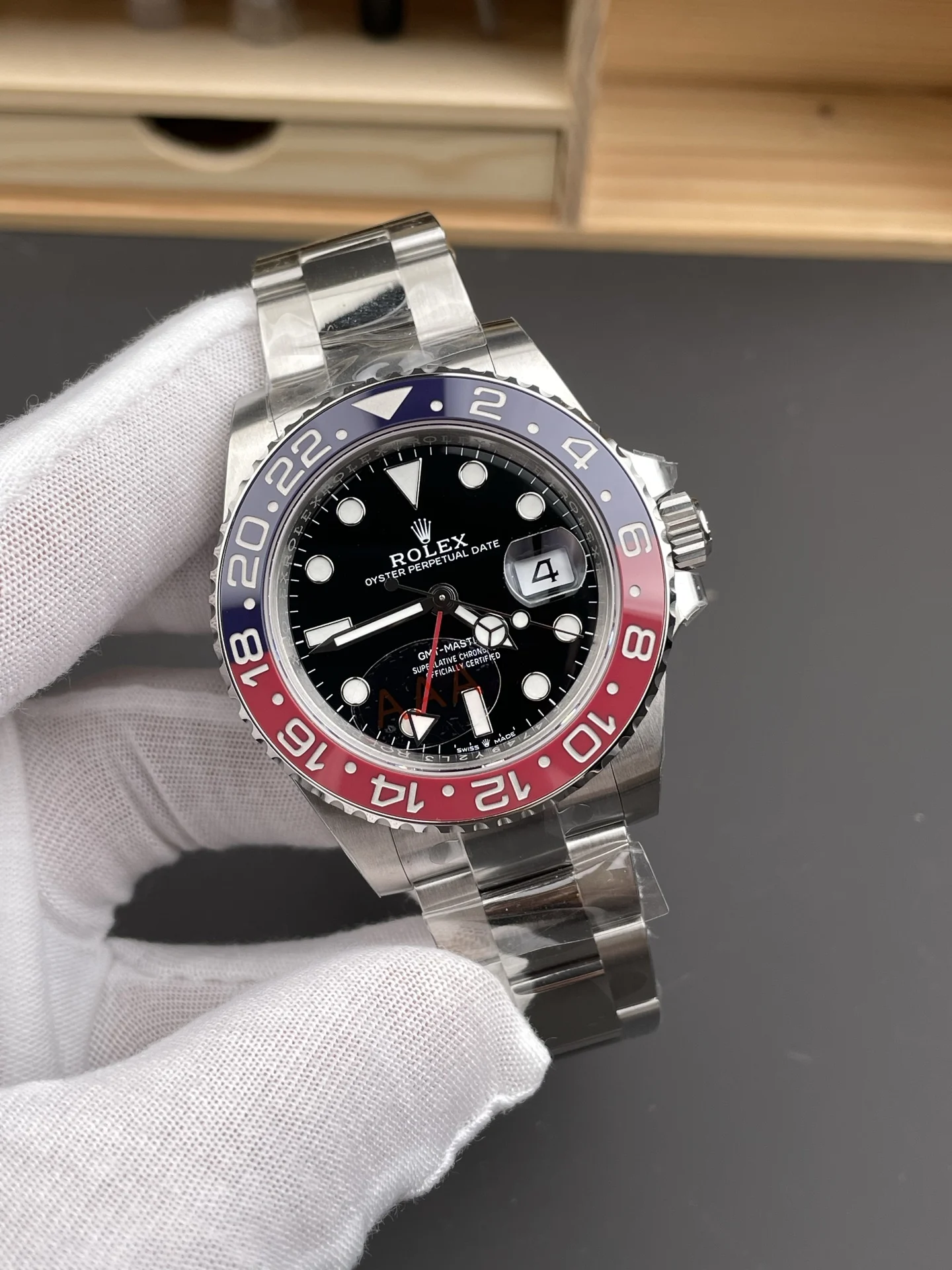 Rolex GMT-Master Coke 40mm — photographed off the sweep
