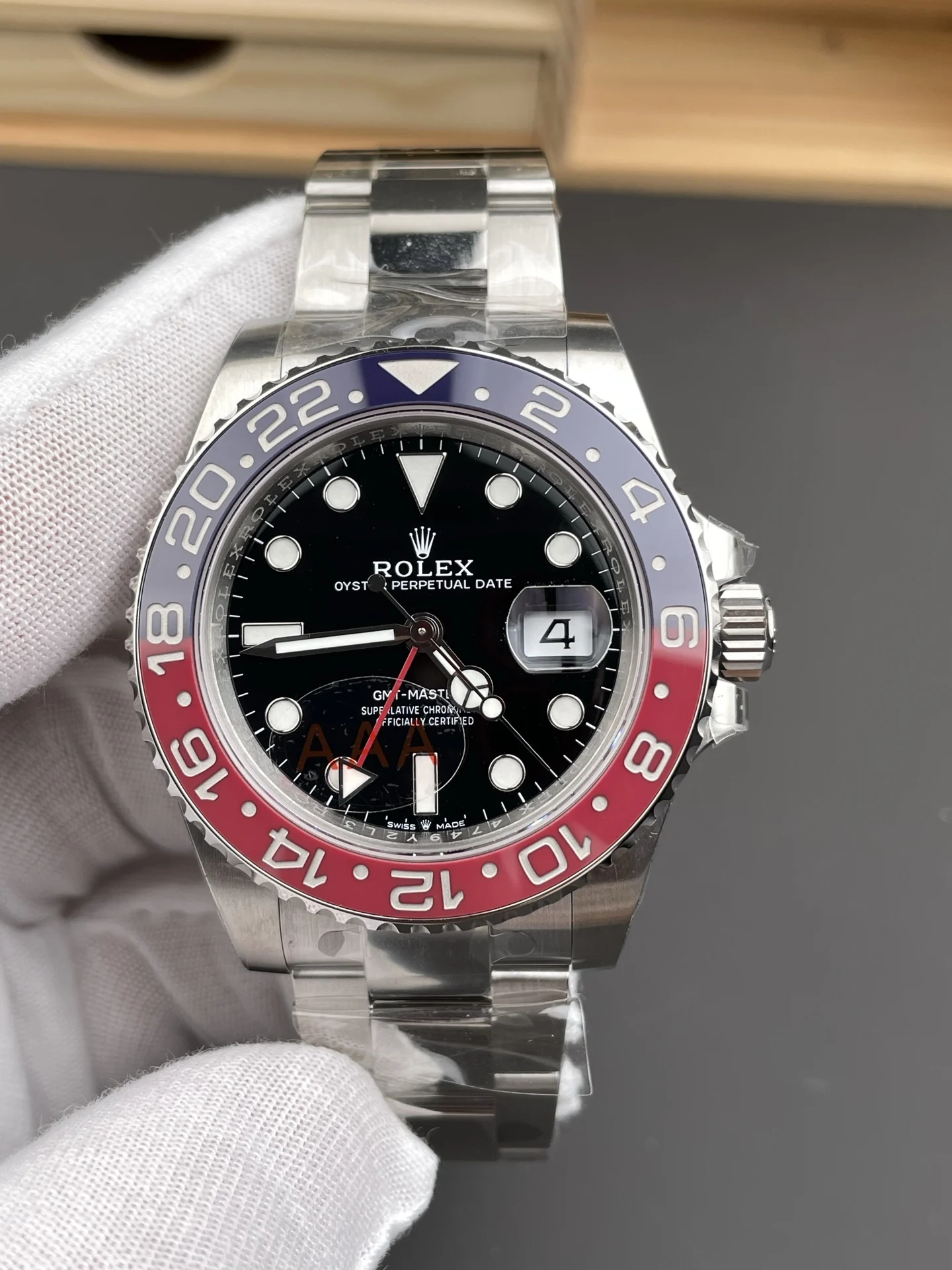 Rolex GMT-Master Coke 40mm — photographed off the sweep