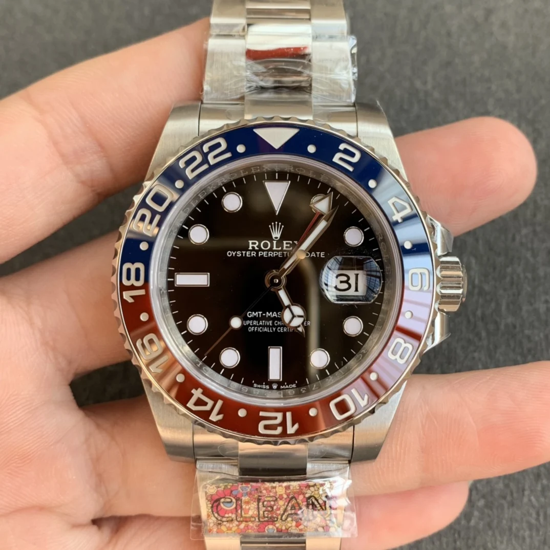 Rolex GMT-Master Coke Steel — photographed off the sweep